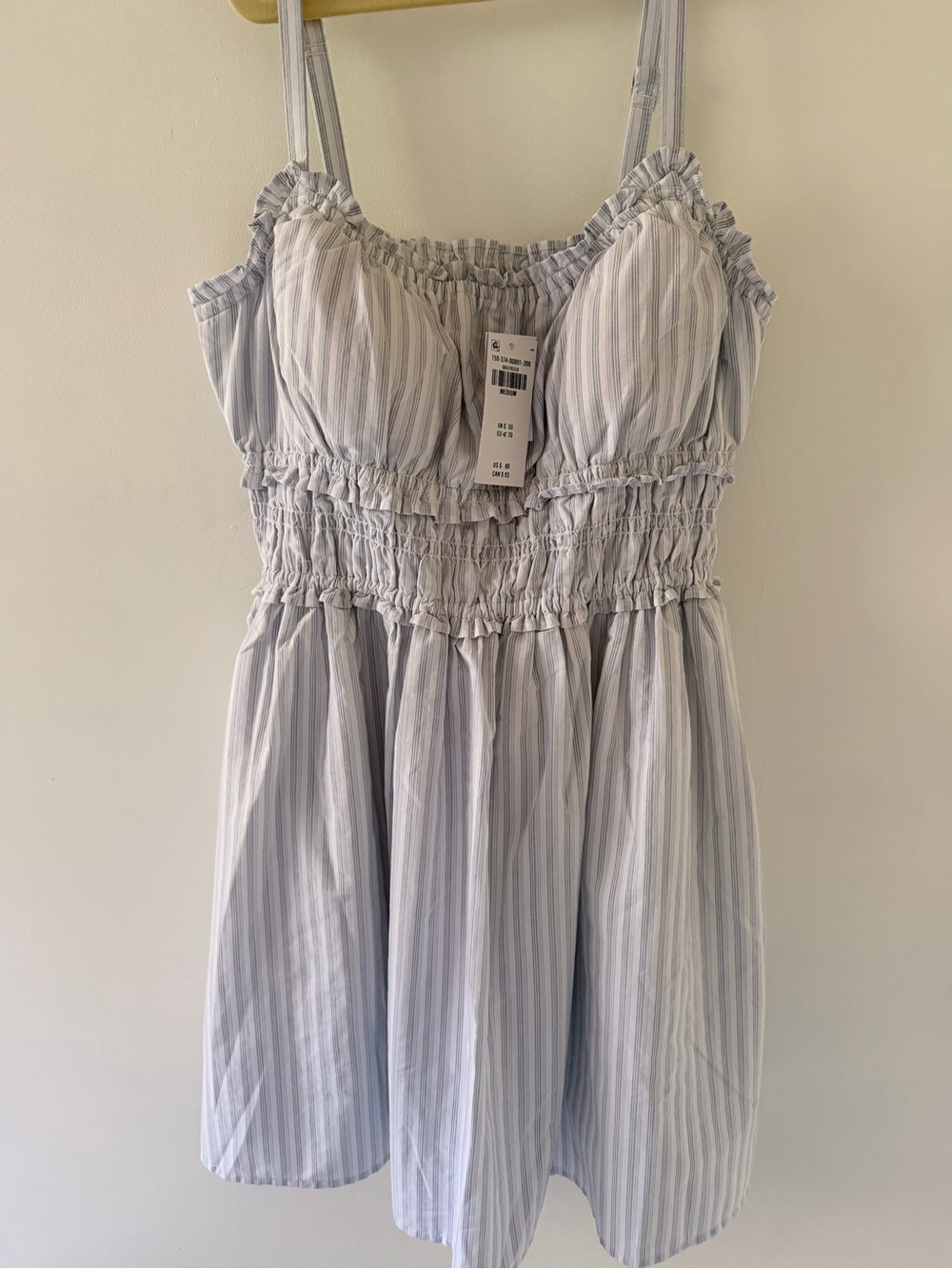 Abercrombie Light Blue Striped Smocked Sundress - Picture 5 of 7